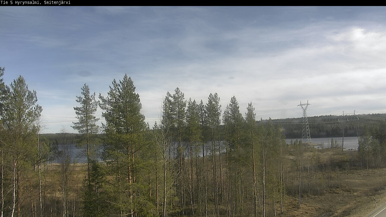 Weather Camera Image Väg 5 Hyrynsalmi, Seitenjärvi, Hyrynsalmi, Kainuu