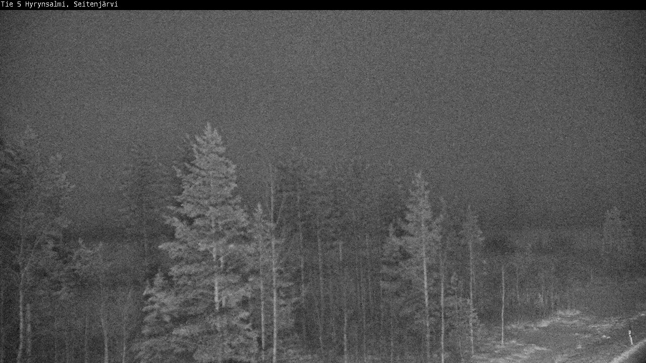 Weather Camera Image Väg 5 Hyrynsalmi, Seitenjärvi, Hyrynsalmi, Kainuu