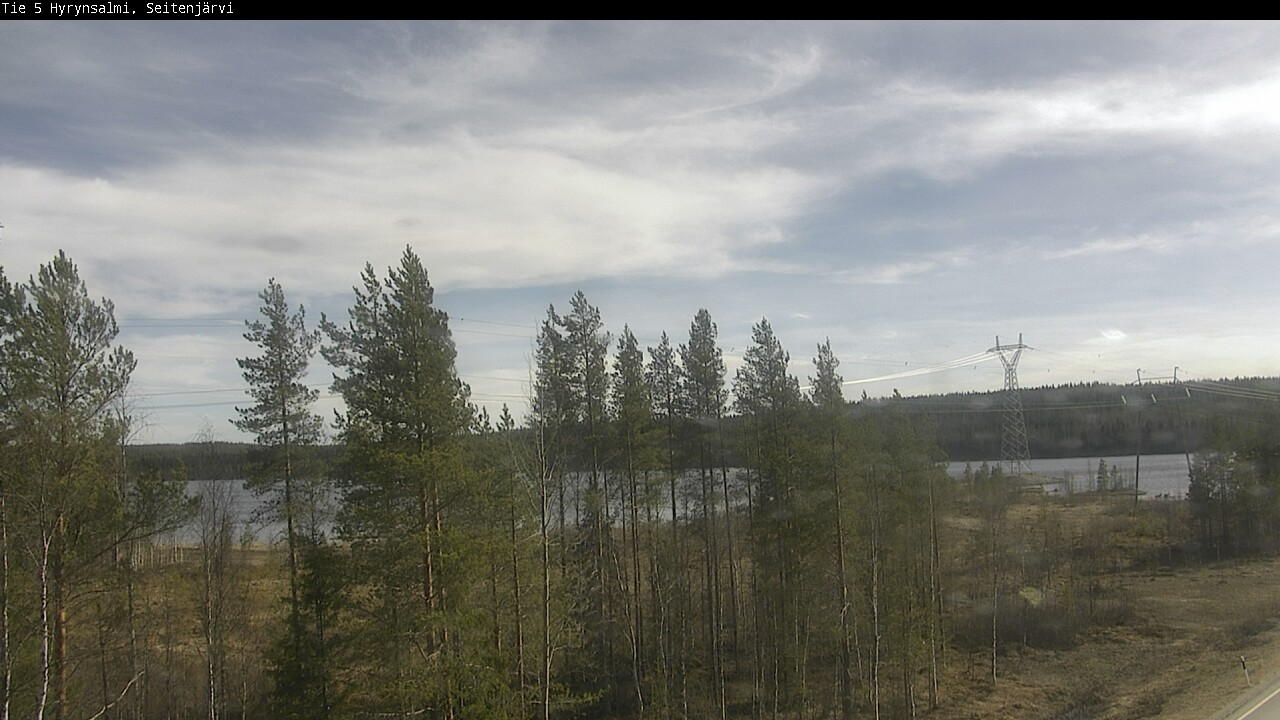 Weather Camera Image Väg 5 Hyrynsalmi, Seitenjärvi, Hyrynsalmi, Kainuu