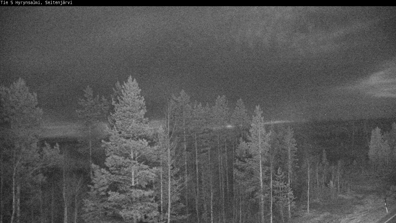 Weather Camera Image Väg 5 Hyrynsalmi, Seitenjärvi, Hyrynsalmi, Kainuu