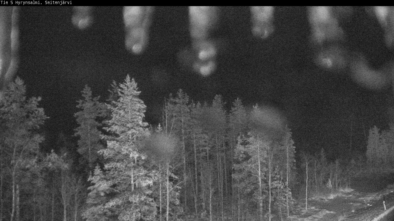 Weather Camera Image Väg 5 Hyrynsalmi, Seitenjärvi, Hyrynsalmi, Kainuu