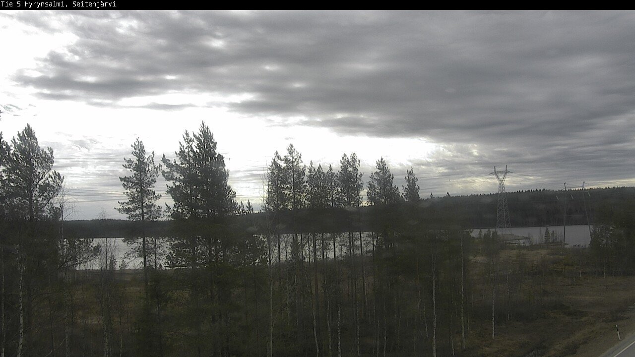 Weather Camera Image Road 5 Hyrynsalmi, Seitenjärvi, Hyrynsalmi, Kainuu