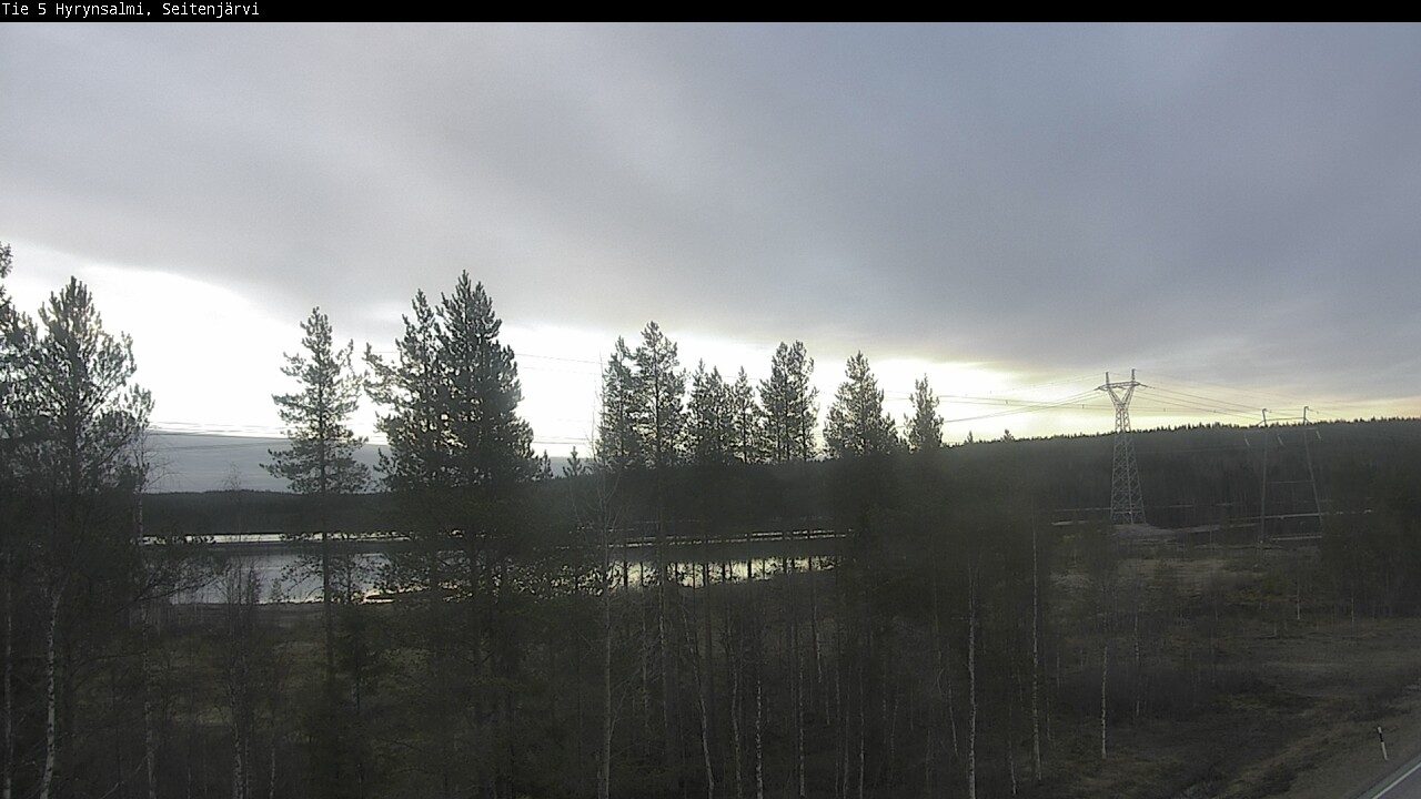 Weather Camera Image Väg 5 Hyrynsalmi, Seitenjärvi, Hyrynsalmi, Kainuu