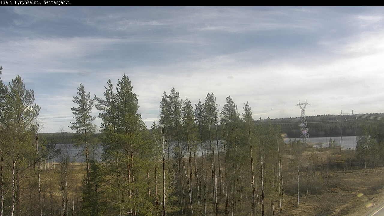 Weather Camera Image Väg 5 Hyrynsalmi, Seitenjärvi, Hyrynsalmi, Kainuu