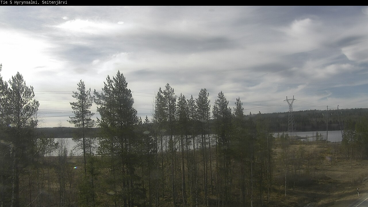 Weather Camera Image Väg 5 Hyrynsalmi, Seitenjärvi, Hyrynsalmi, Kainuu