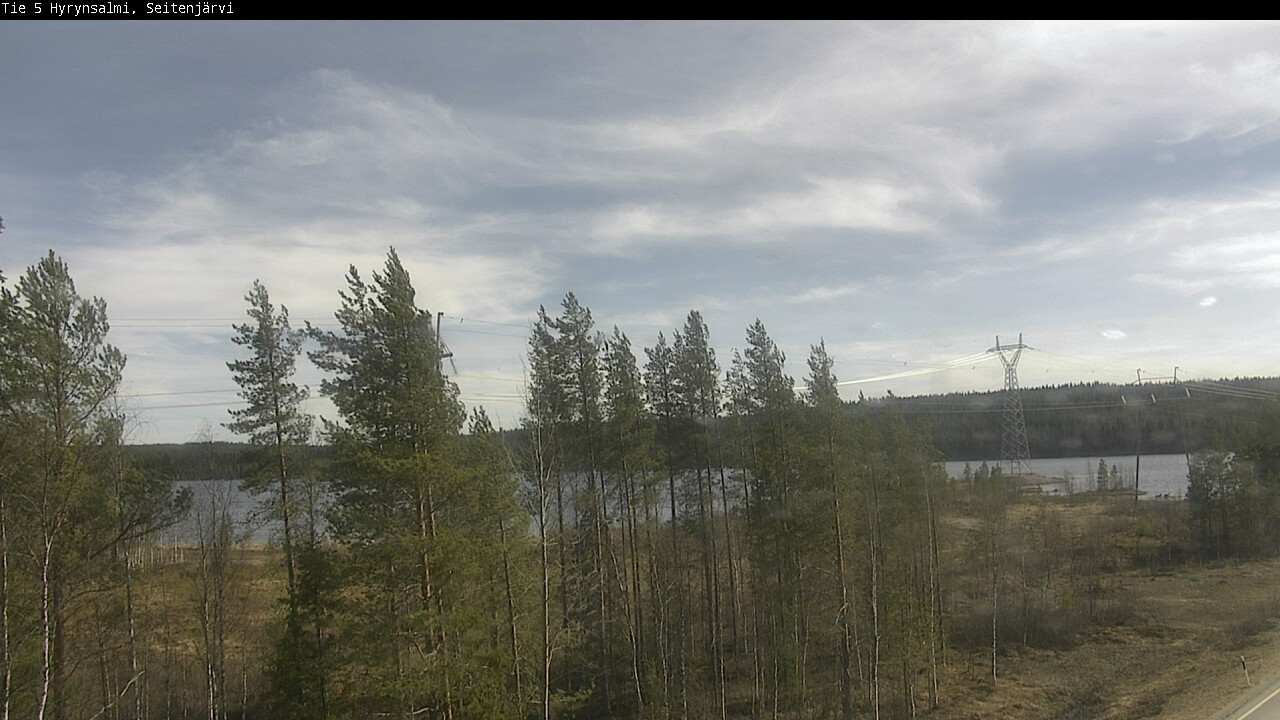 Weather Camera Image Väg 5 Hyrynsalmi, Seitenjärvi, Hyrynsalmi, Kainuu