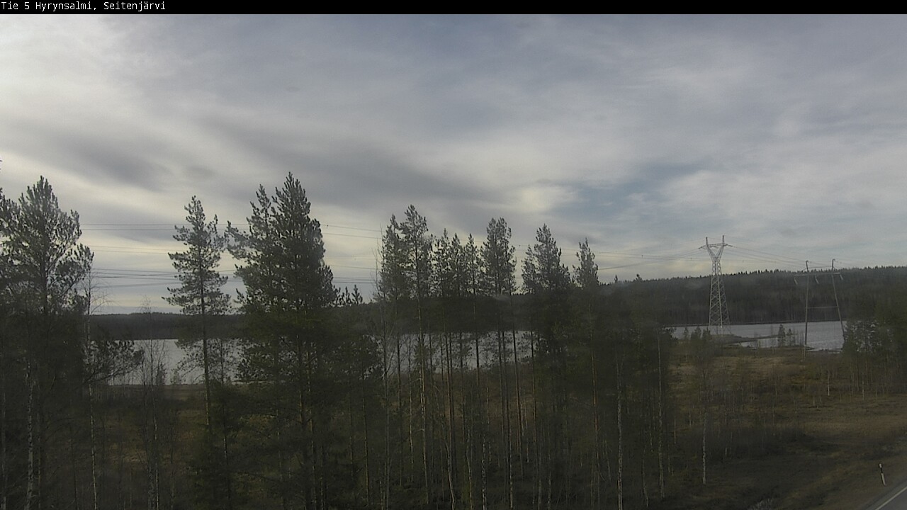 Weather Camera Image Väg 5 Hyrynsalmi, Seitenjärvi, Hyrynsalmi, Kainuu