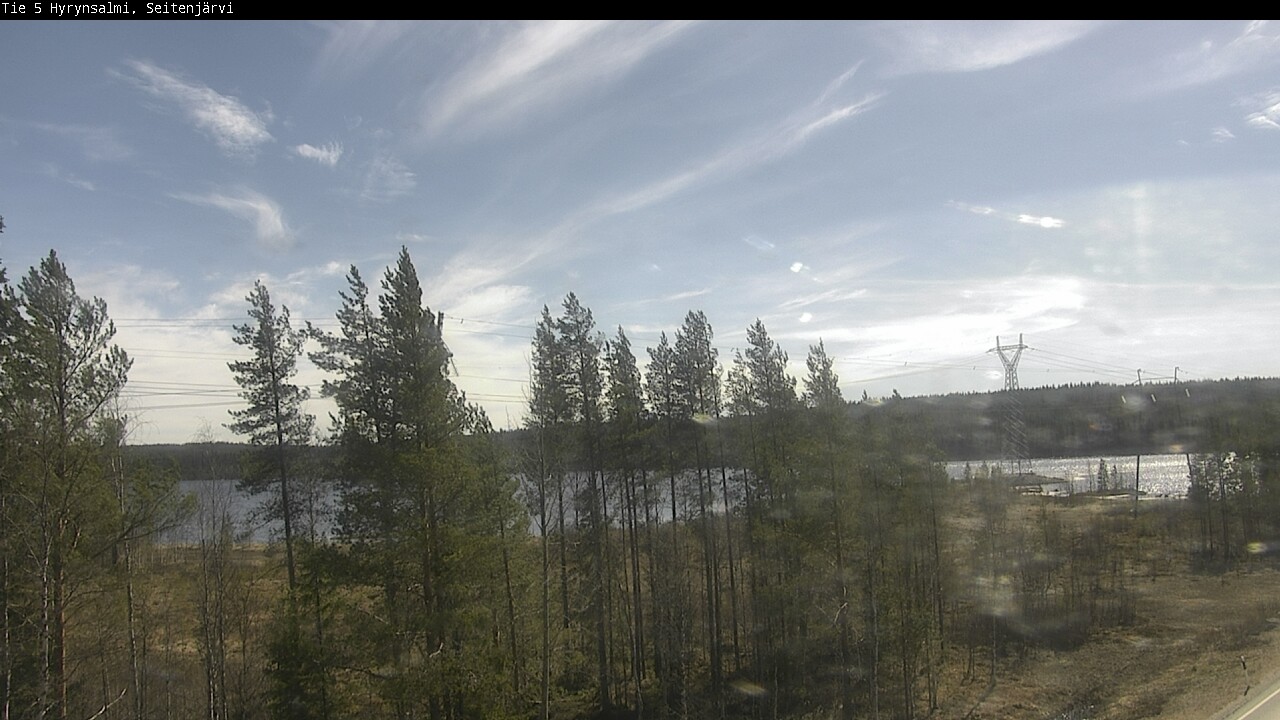 Weather Camera Image Väg 5 Hyrynsalmi, Seitenjärvi, Hyrynsalmi, Kainuu