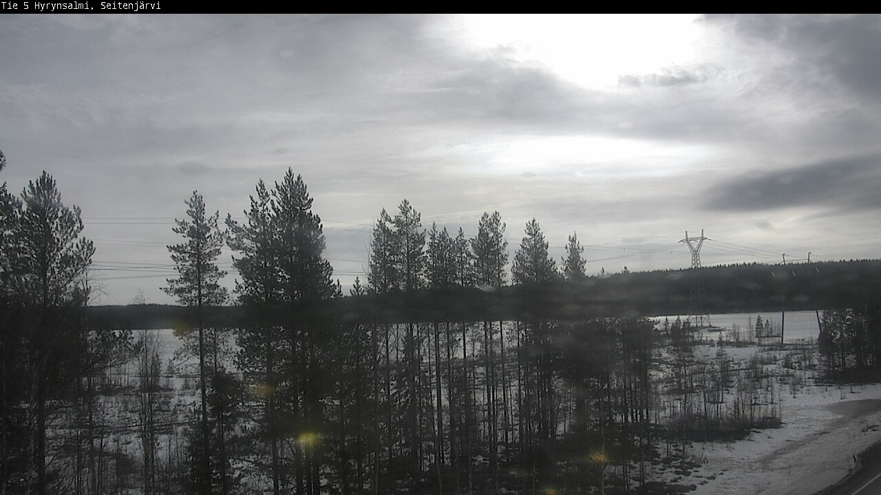 Weather Camera Image Road 5 Hyrynsalmi, Seitenjärvi, Hyrynsalmi, Kainuu