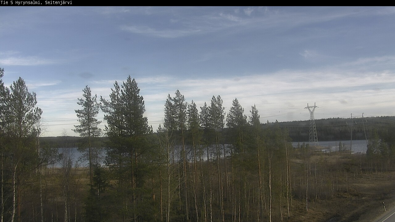 Weather Camera Image Väg 5 Hyrynsalmi, Seitenjärvi, Hyrynsalmi, Kainuu