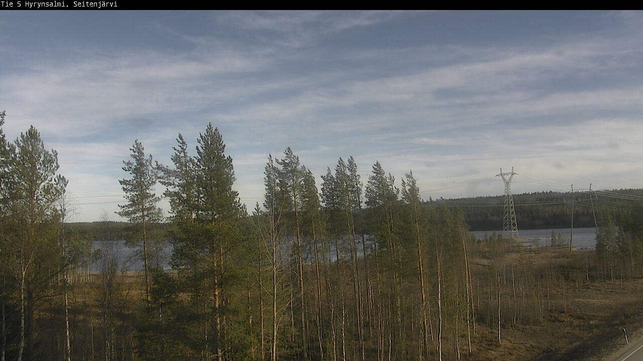 Weather Camera Image Väg 5 Hyrynsalmi, Seitenjärvi, Hyrynsalmi, Kainuu