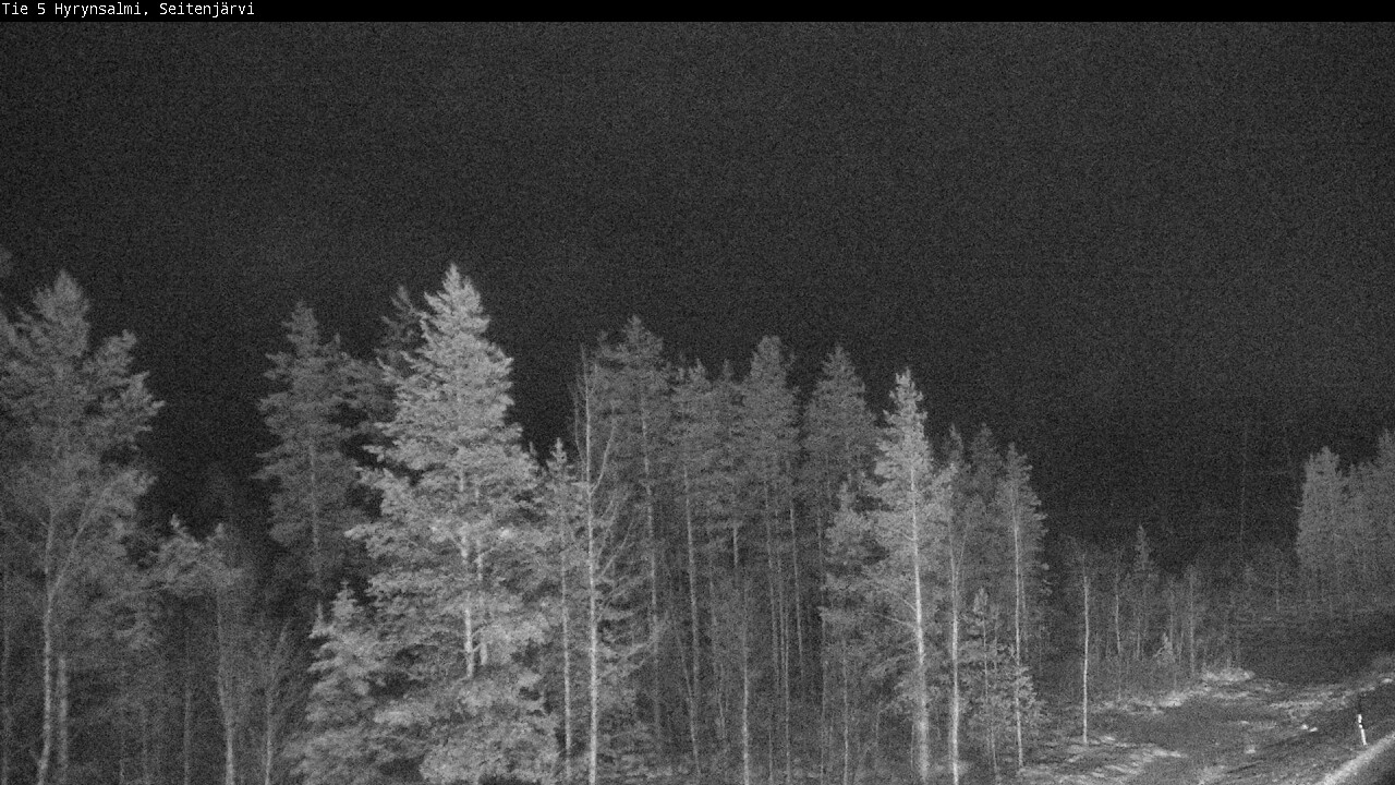 Weather Camera Image Väg 5 Hyrynsalmi, Seitenjärvi, Hyrynsalmi, Kainuu