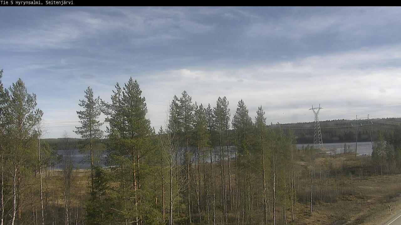 Weather Camera Image Väg 5 Hyrynsalmi, Seitenjärvi, Hyrynsalmi, Kainuu