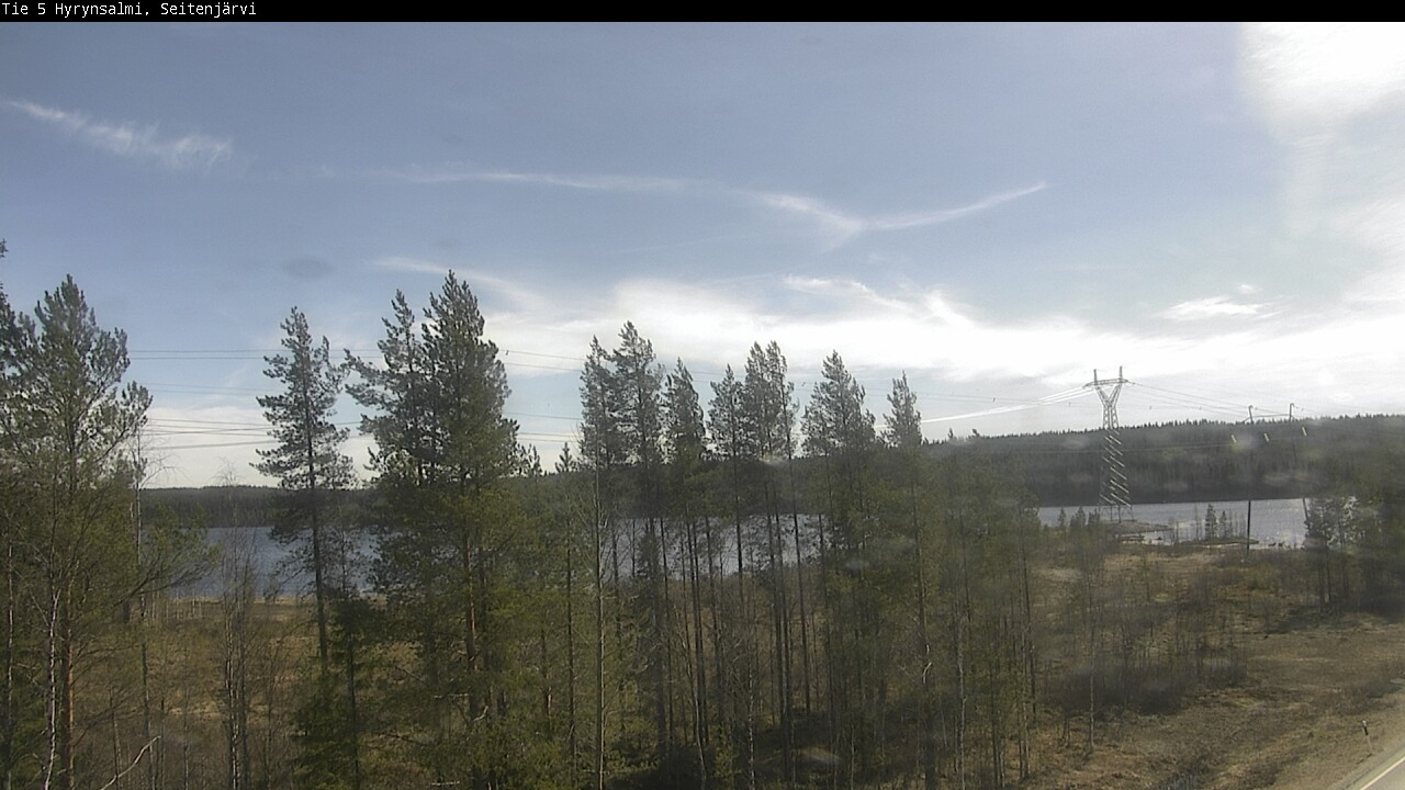 Weather Camera Image Väg 5 Hyrynsalmi, Seitenjärvi, Hyrynsalmi, Kainuu