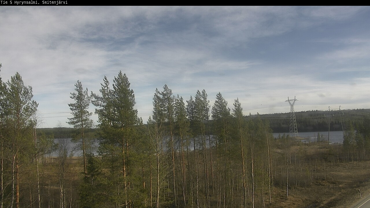 Weather Camera Image Väg 5 Hyrynsalmi, Seitenjärvi, Hyrynsalmi, Kainuu