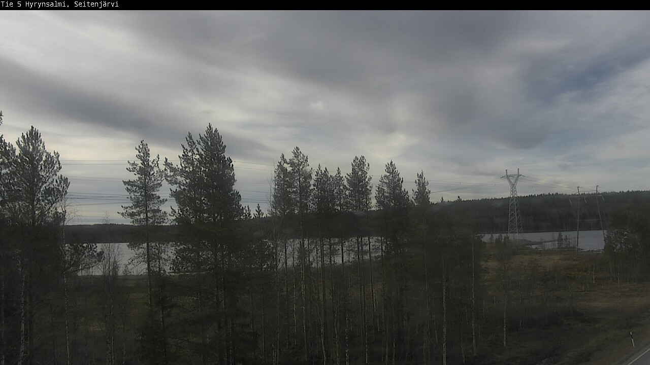 Weather Camera Image Väg 5 Hyrynsalmi, Seitenjärvi, Hyrynsalmi, Kainuu