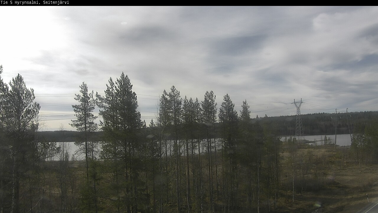 Weather Camera Image Väg 5 Hyrynsalmi, Seitenjärvi, Hyrynsalmi, Kainuu