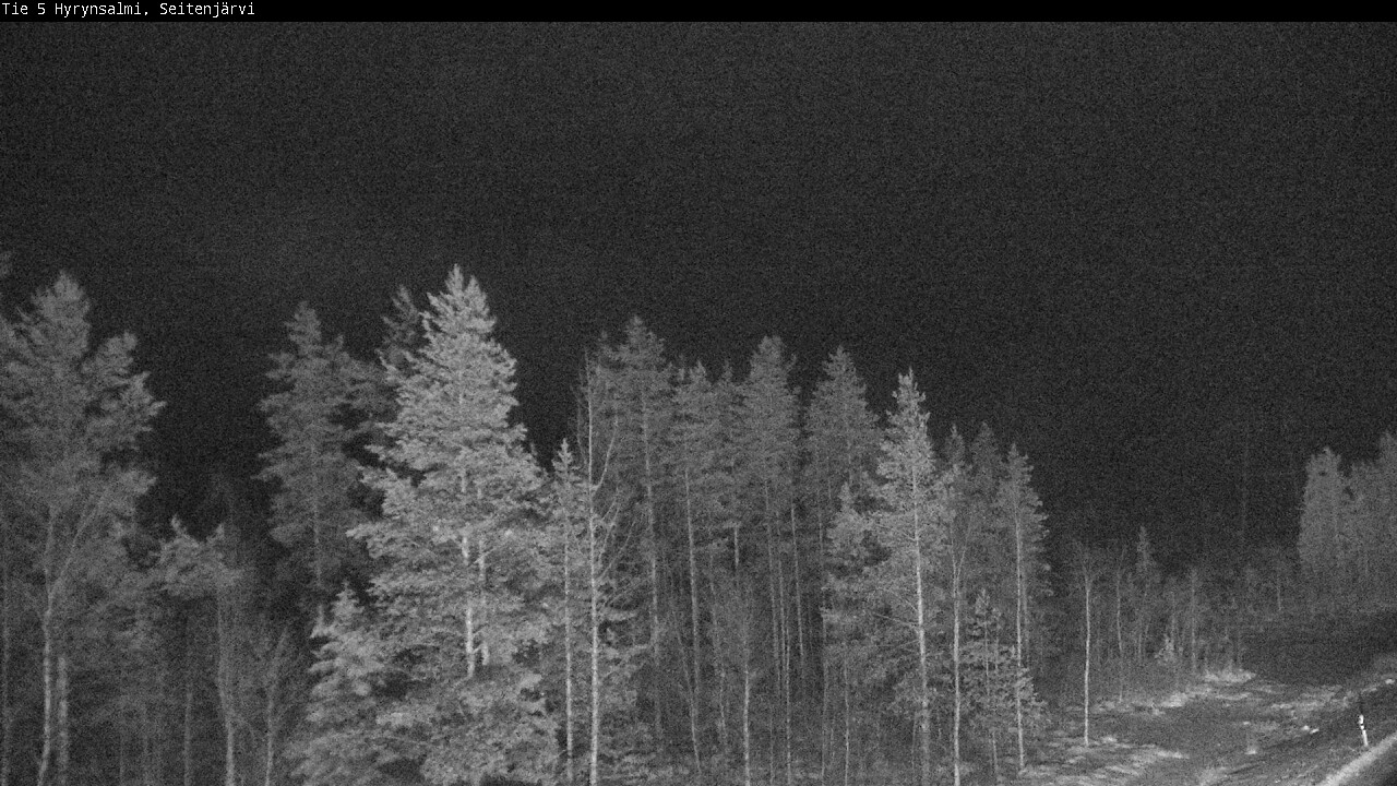 Weather Camera Image Väg 5 Hyrynsalmi, Seitenjärvi, Hyrynsalmi, Kainuu