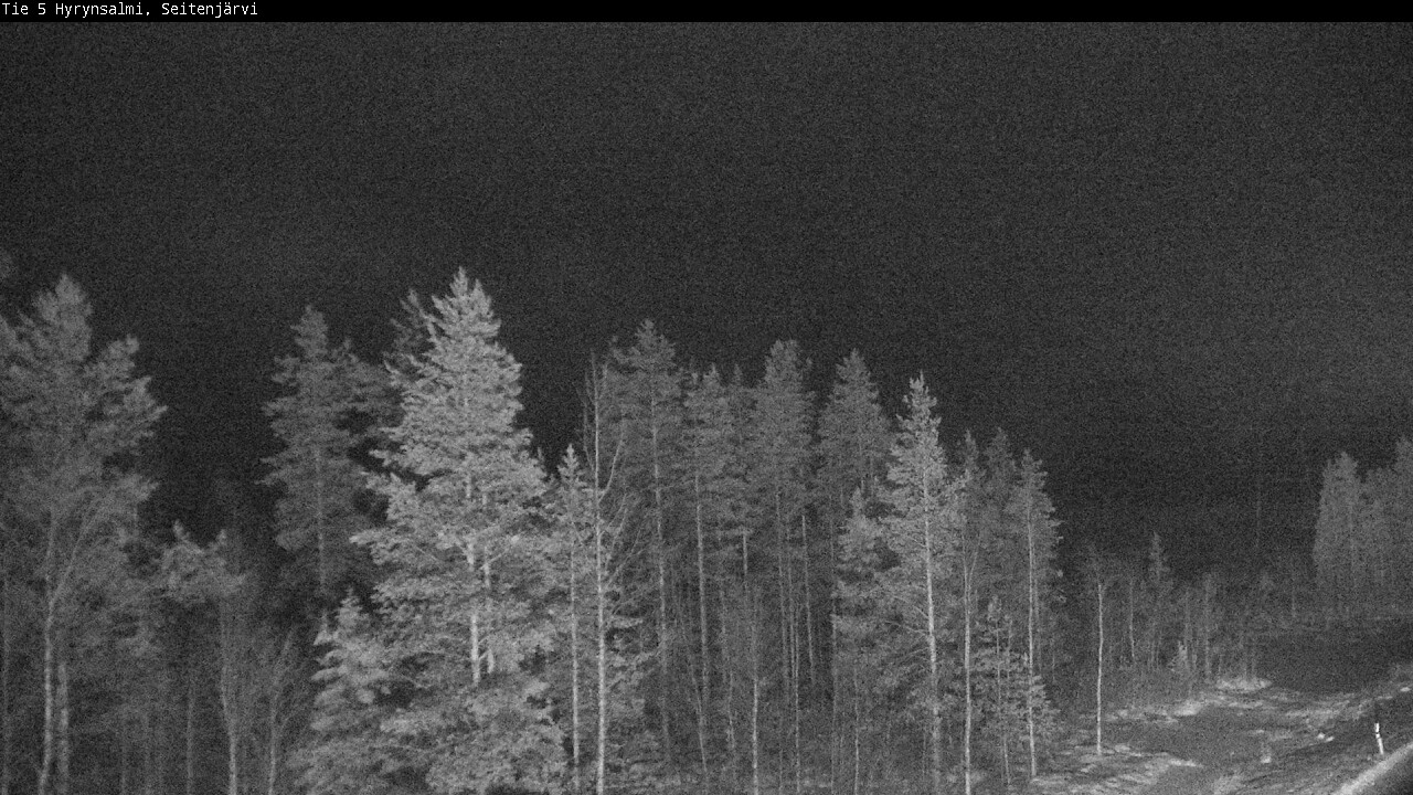 Weather Camera Image Väg 5 Hyrynsalmi, Seitenjärvi, Hyrynsalmi, Kainuu