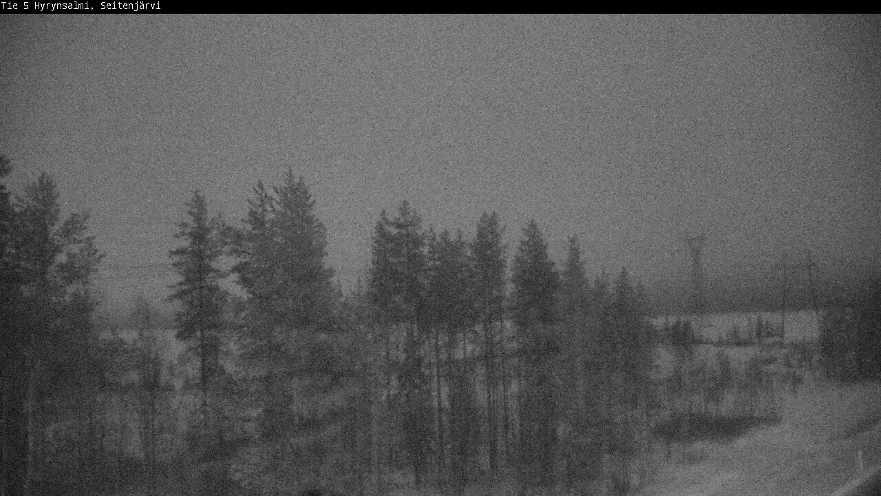 Weather Camera Image Väg 5 Hyrynsalmi, Seitenjärvi, Hyrynsalmi, Kainuu