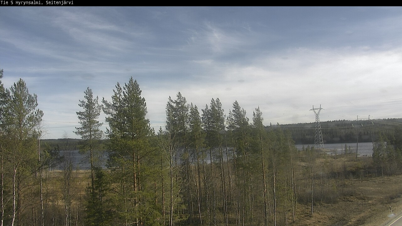 Weather Camera Image Väg 5 Hyrynsalmi, Seitenjärvi, Hyrynsalmi, Kainuu