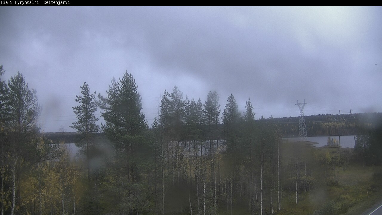 Weather Camera Image Road 5 Hyrynsalmi, Seitenjärvi, Hyrynsalmi, Kainuu