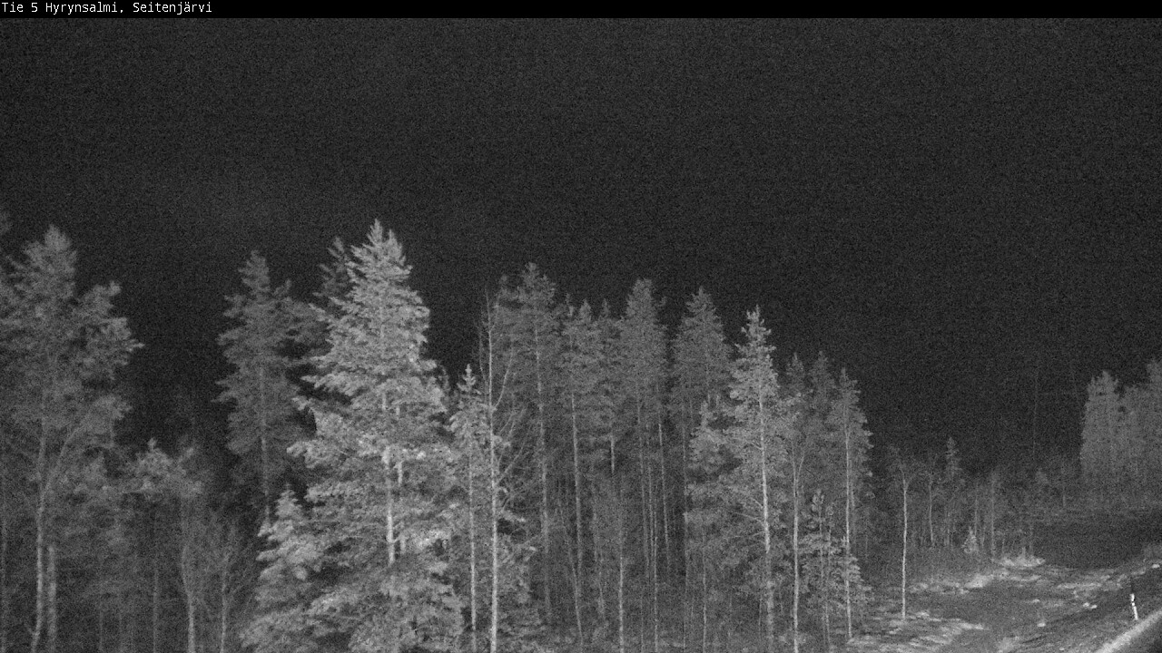 Weather Camera Image Väg 5 Hyrynsalmi, Seitenjärvi, Hyrynsalmi, Kainuu
