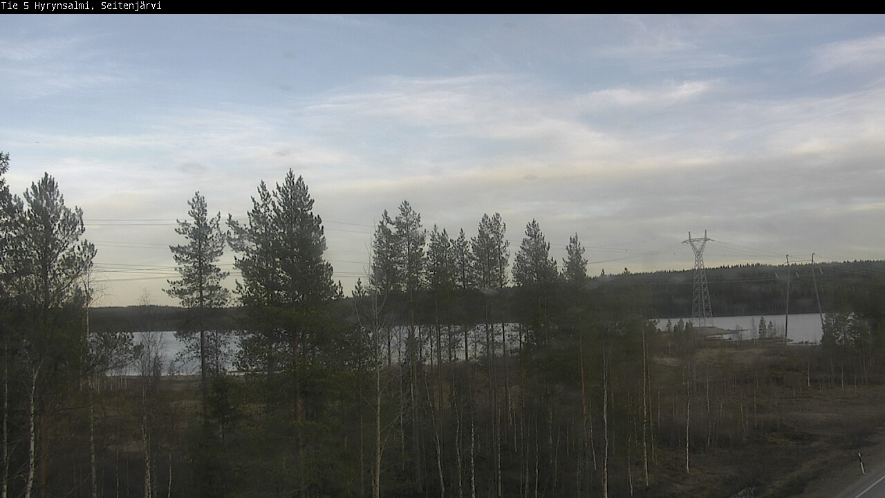 Weather Camera Image Väg 5 Hyrynsalmi, Seitenjärvi, Hyrynsalmi, Kainuu