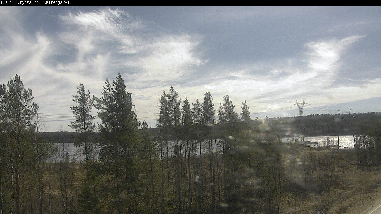 Weather Camera Image Väg 5 Hyrynsalmi, Seitenjärvi, Hyrynsalmi, Kainuu