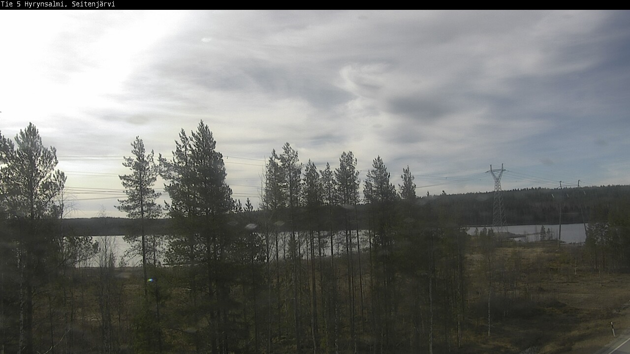 Weather Camera Image Väg 5 Hyrynsalmi, Seitenjärvi, Hyrynsalmi, Kainuu