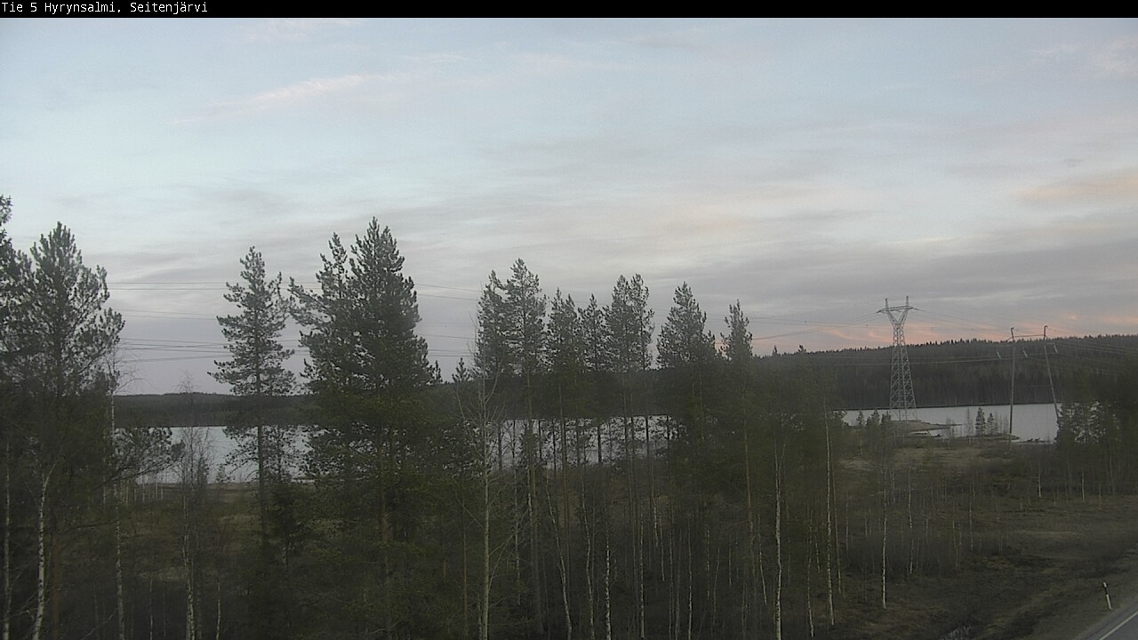 Weather Camera Image Väg 5 Hyrynsalmi, Seitenjärvi, Hyrynsalmi, Kainuu