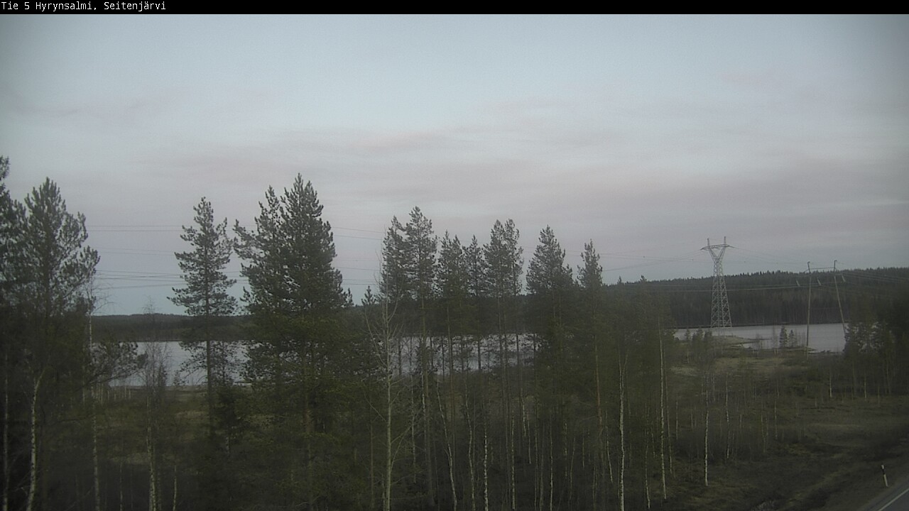 Weather Camera Image Väg 5 Hyrynsalmi, Seitenjärvi, Hyrynsalmi, Kainuu