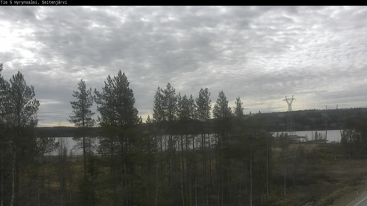 Weather Camera Image Road 5 Hyrynsalmi, Seitenjärvi, Hyrynsalmi, Kainuu