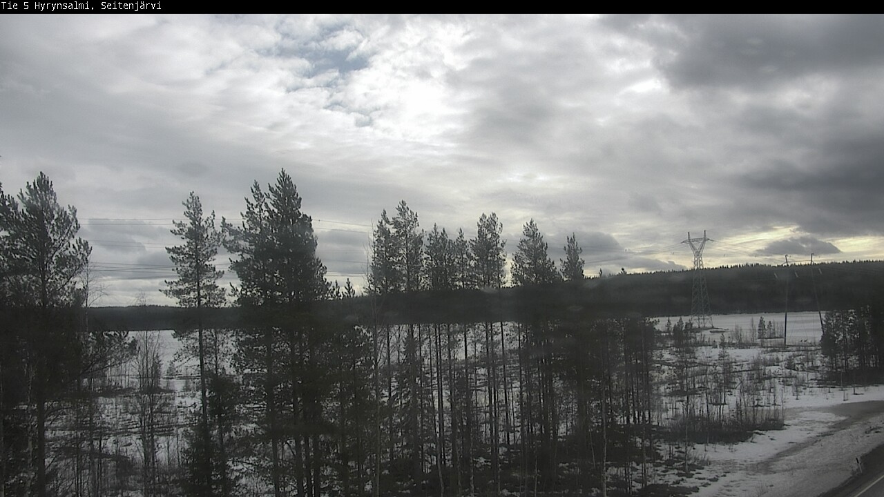 Weather Camera Image Road 5 Hyrynsalmi, Seitenjärvi, Hyrynsalmi, Kainuu