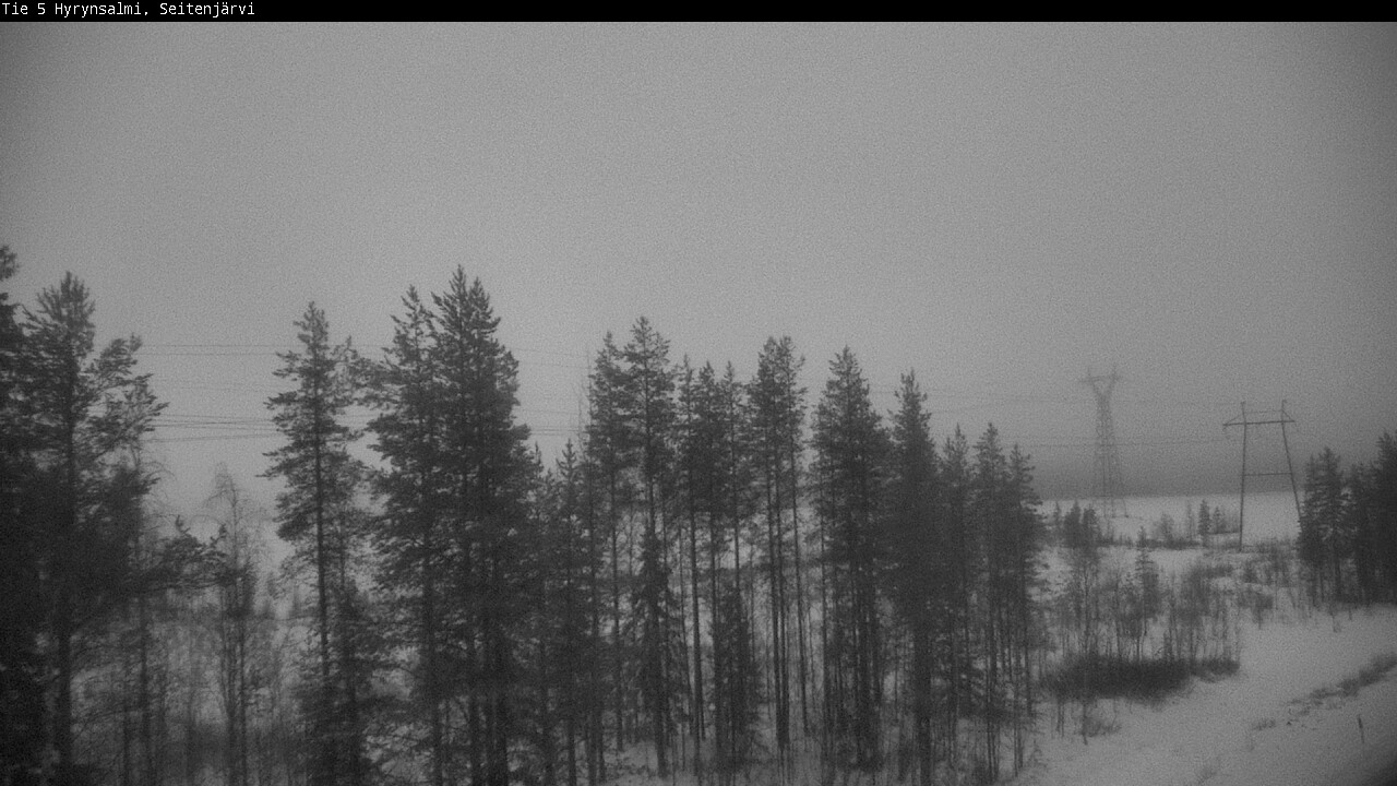 Weather Camera Image Väg 5 Hyrynsalmi, Seitenjärvi, Hyrynsalmi, Kainuu