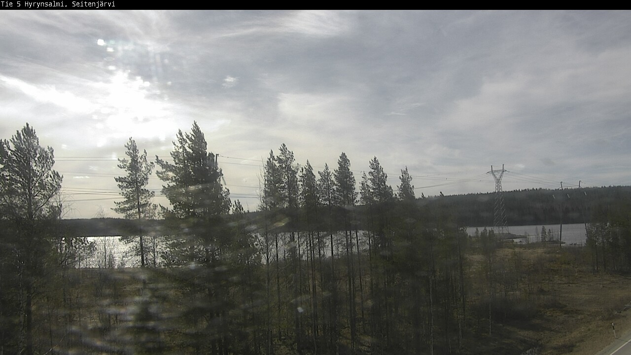 Weather Camera Image Väg 5 Hyrynsalmi, Seitenjärvi, Hyrynsalmi, Kainuu