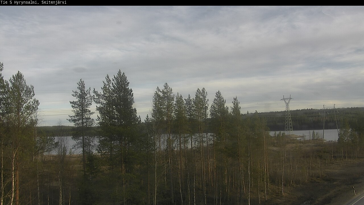 Weather Camera Image Väg 5 Hyrynsalmi, Seitenjärvi, Hyrynsalmi, Kainuu