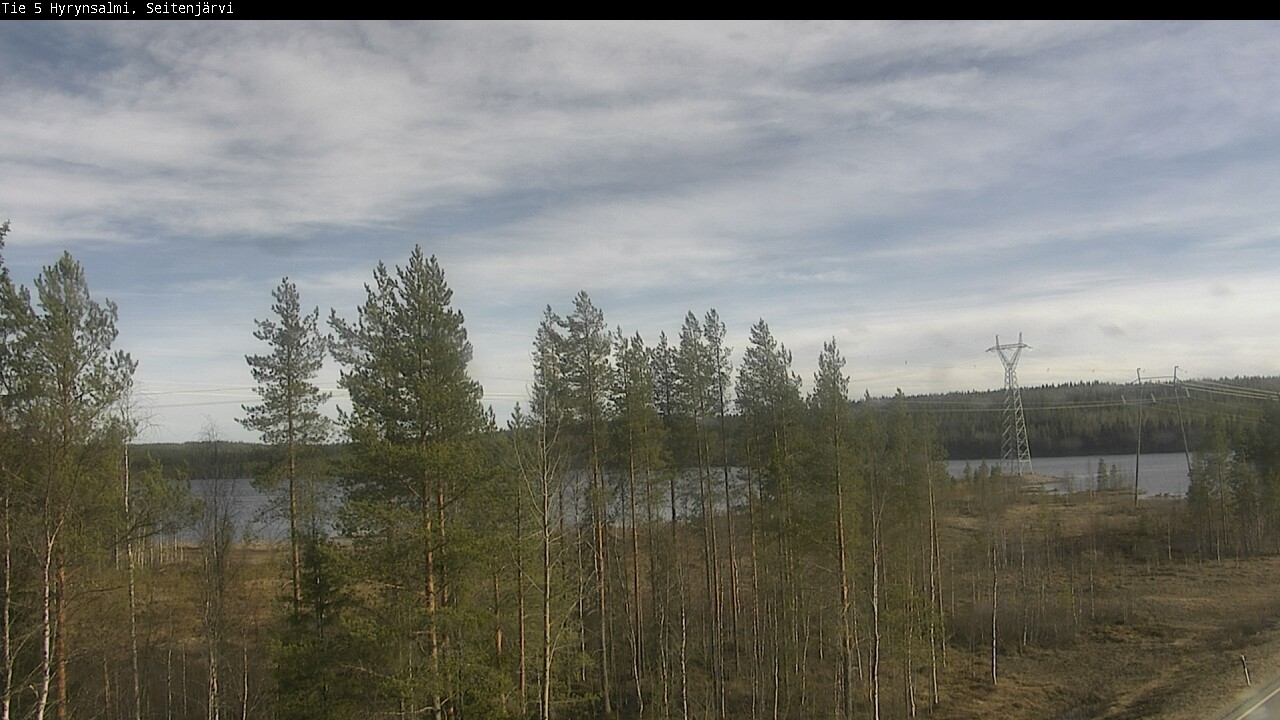 Weather Camera Image Väg 5 Hyrynsalmi, Seitenjärvi, Hyrynsalmi, Kainuu