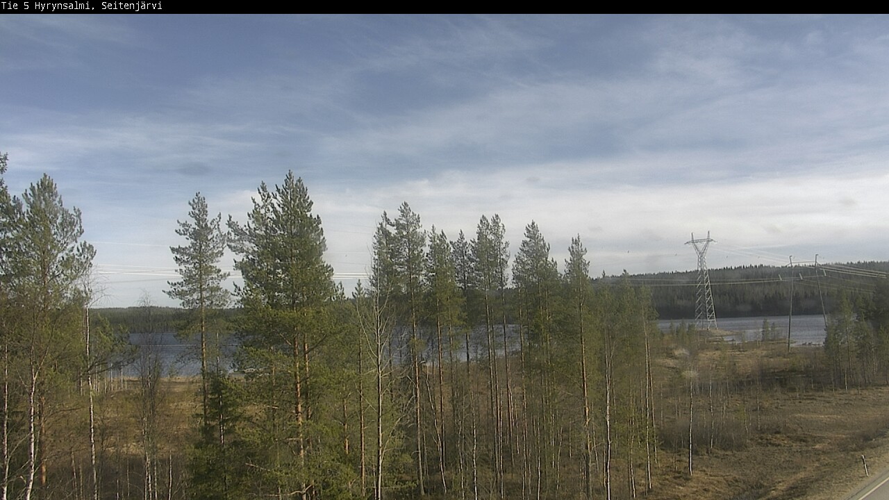 Weather Camera Image Väg 5 Hyrynsalmi, Seitenjärvi, Hyrynsalmi, Kainuu