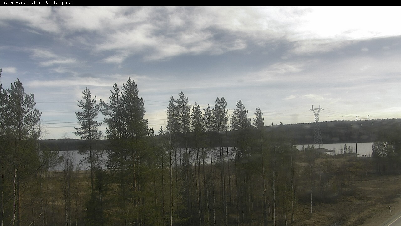 Weather Camera Image Väg 5 Hyrynsalmi, Seitenjärvi, Hyrynsalmi, Kainuu
