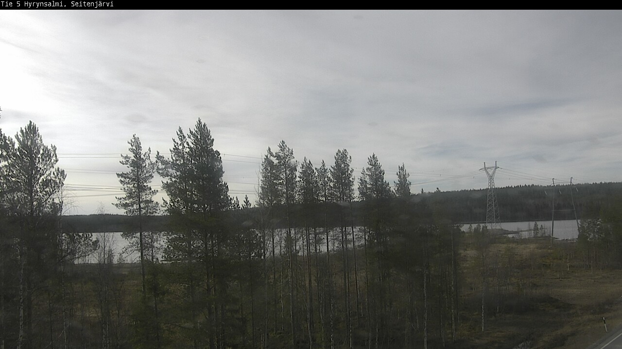 Weather Camera Image Väg 5 Hyrynsalmi, Seitenjärvi, Hyrynsalmi, Kainuu