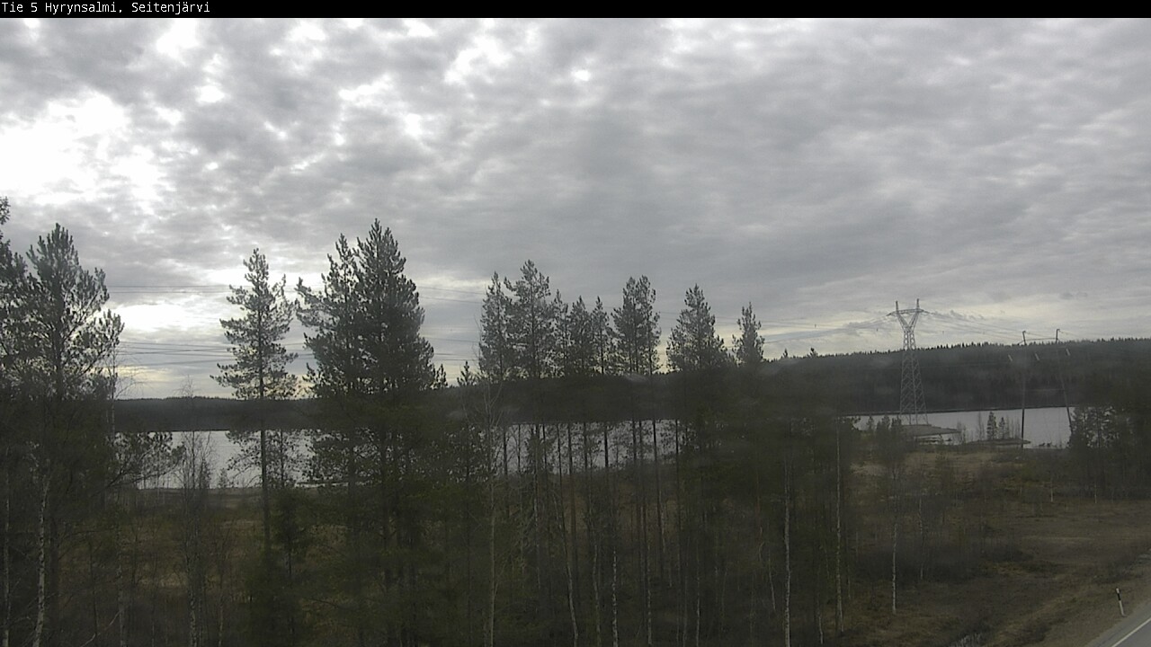 Weather Camera Image Road 5 Hyrynsalmi, Seitenjärvi, Hyrynsalmi, Kainuu