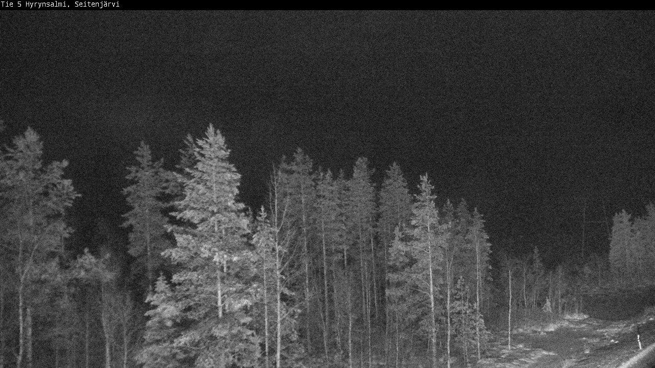 Weather Camera Image Väg 5 Hyrynsalmi, Seitenjärvi, Hyrynsalmi, Kainuu