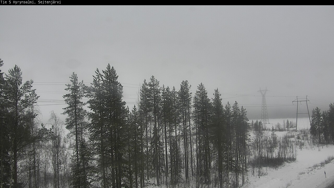 Weather Camera Image Väg 5 Hyrynsalmi, Seitenjärvi, Hyrynsalmi, Kainuu
