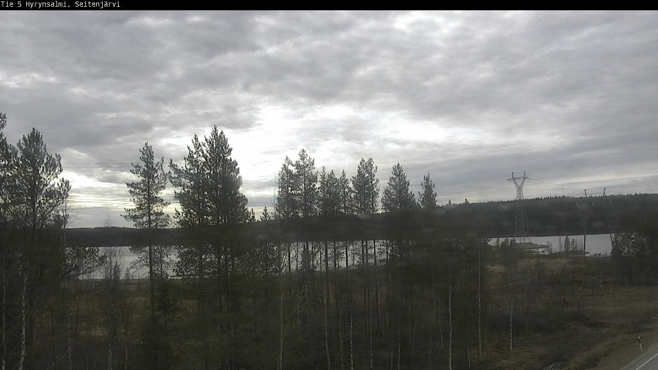 Weather Camera Image Road 5 Hyrynsalmi, Seitenjärvi, Hyrynsalmi, Kainuu