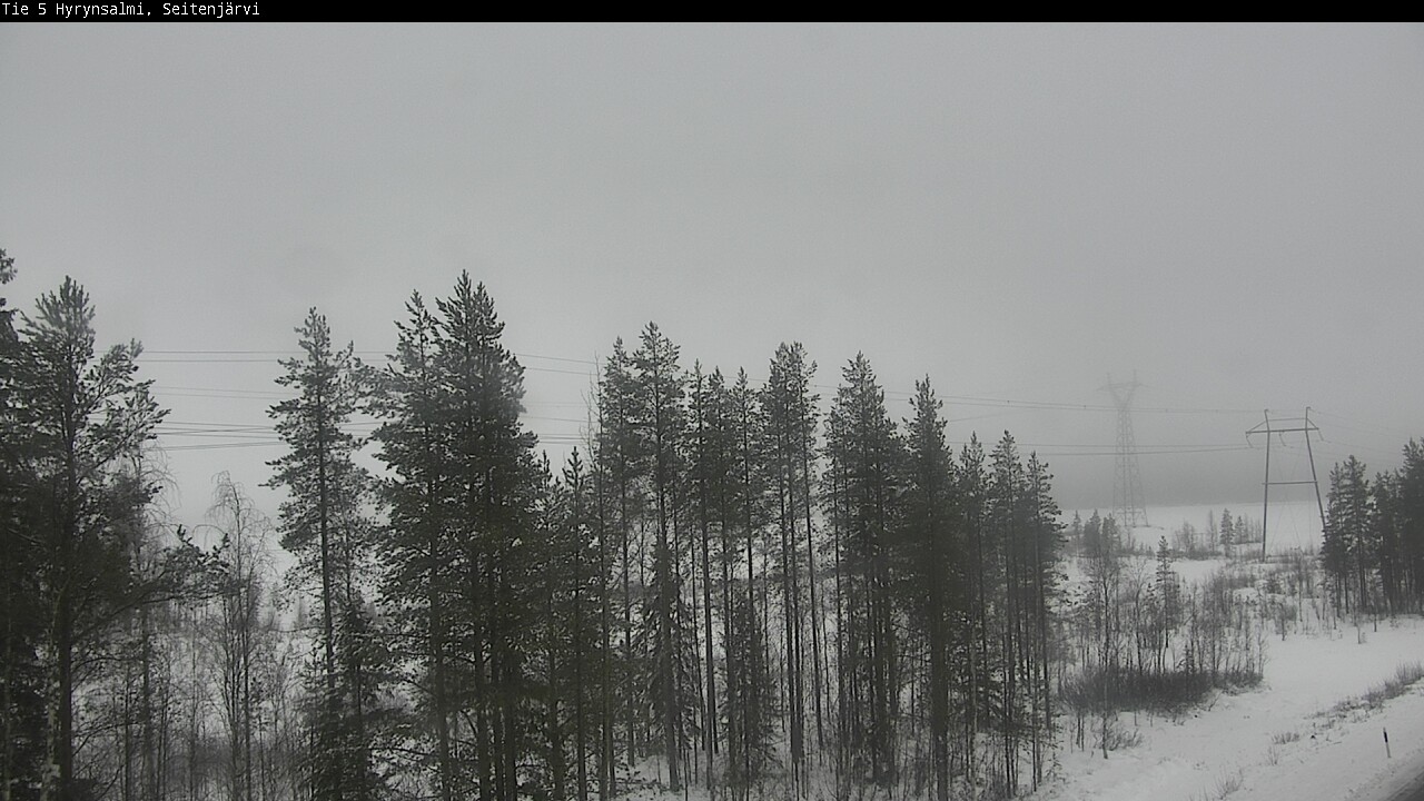 Weather Camera Image Väg 5 Hyrynsalmi, Seitenjärvi, Hyrynsalmi, Kainuu