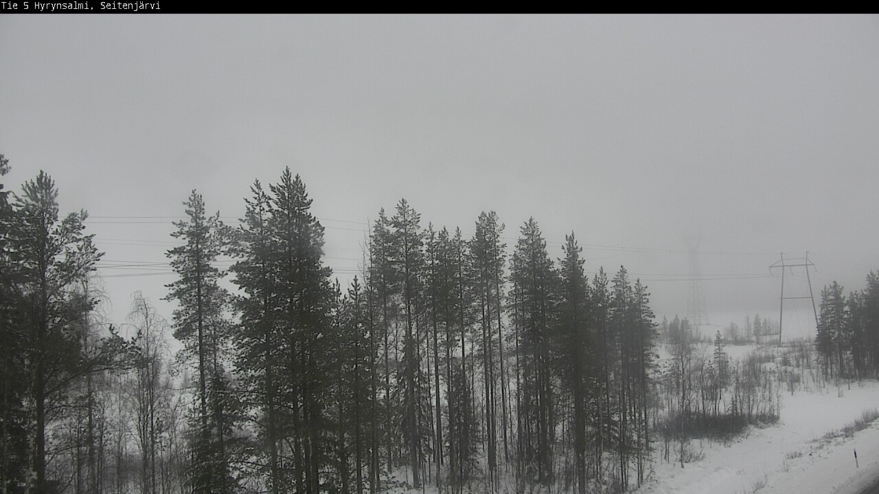 Weather Camera Image Väg 5 Hyrynsalmi, Seitenjärvi, Hyrynsalmi, Kainuu