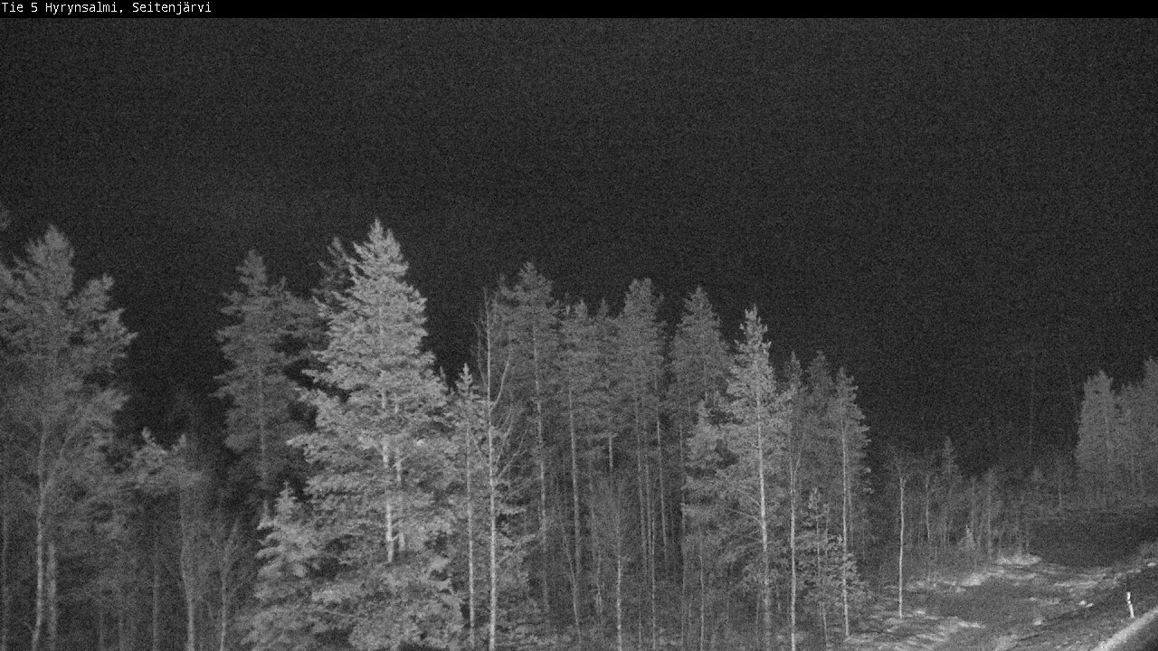 Weather Camera Image Väg 5 Hyrynsalmi, Seitenjärvi, Hyrynsalmi, Kainuu