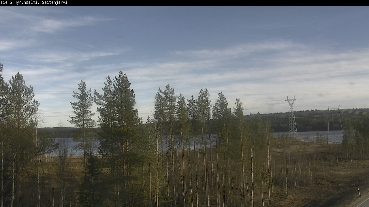 Weather Camera Image Väg 5 Hyrynsalmi, Seitenjärvi, Hyrynsalmi, Kainuu