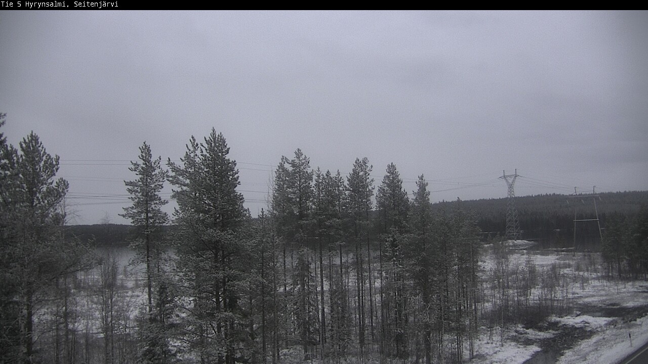 Weather Camera Image Road 5 Hyrynsalmi, Seitenjärvi, Hyrynsalmi, Kainuu